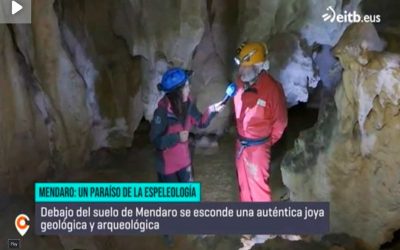 Cuevas subterráneas en Mendaro: reportaje de la ETB2