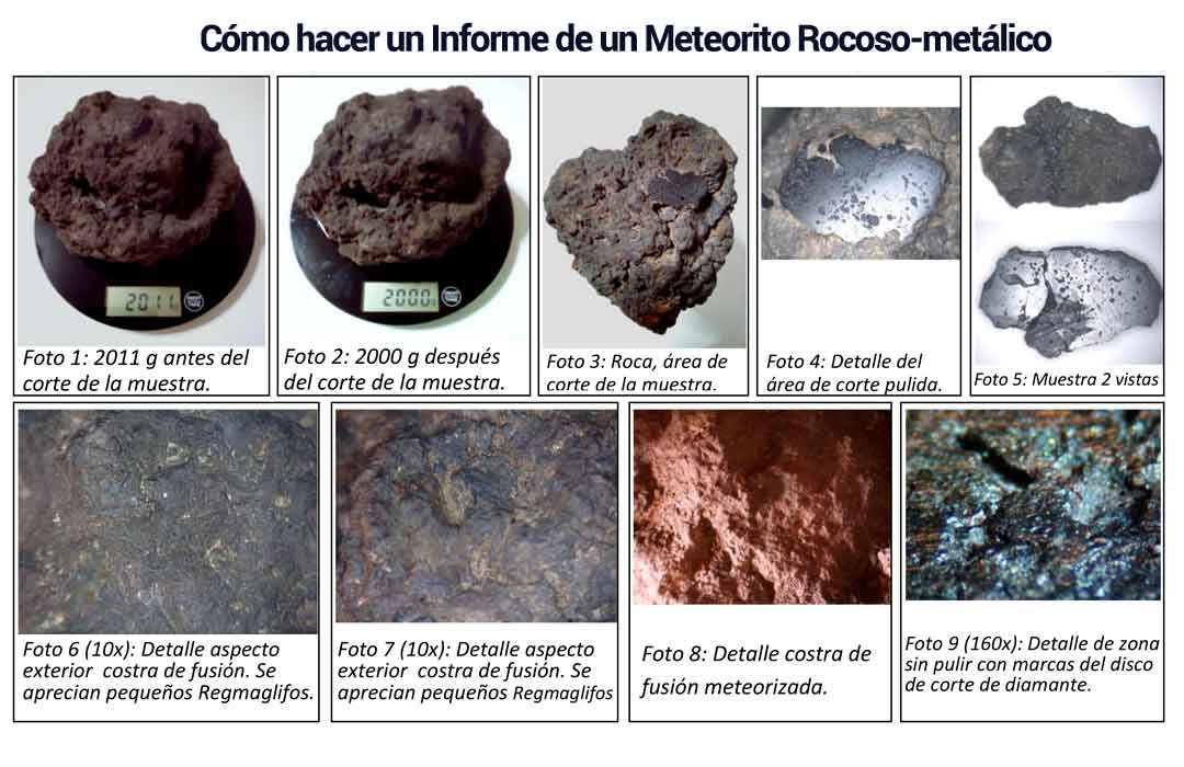 Meteorito rocoso metálico